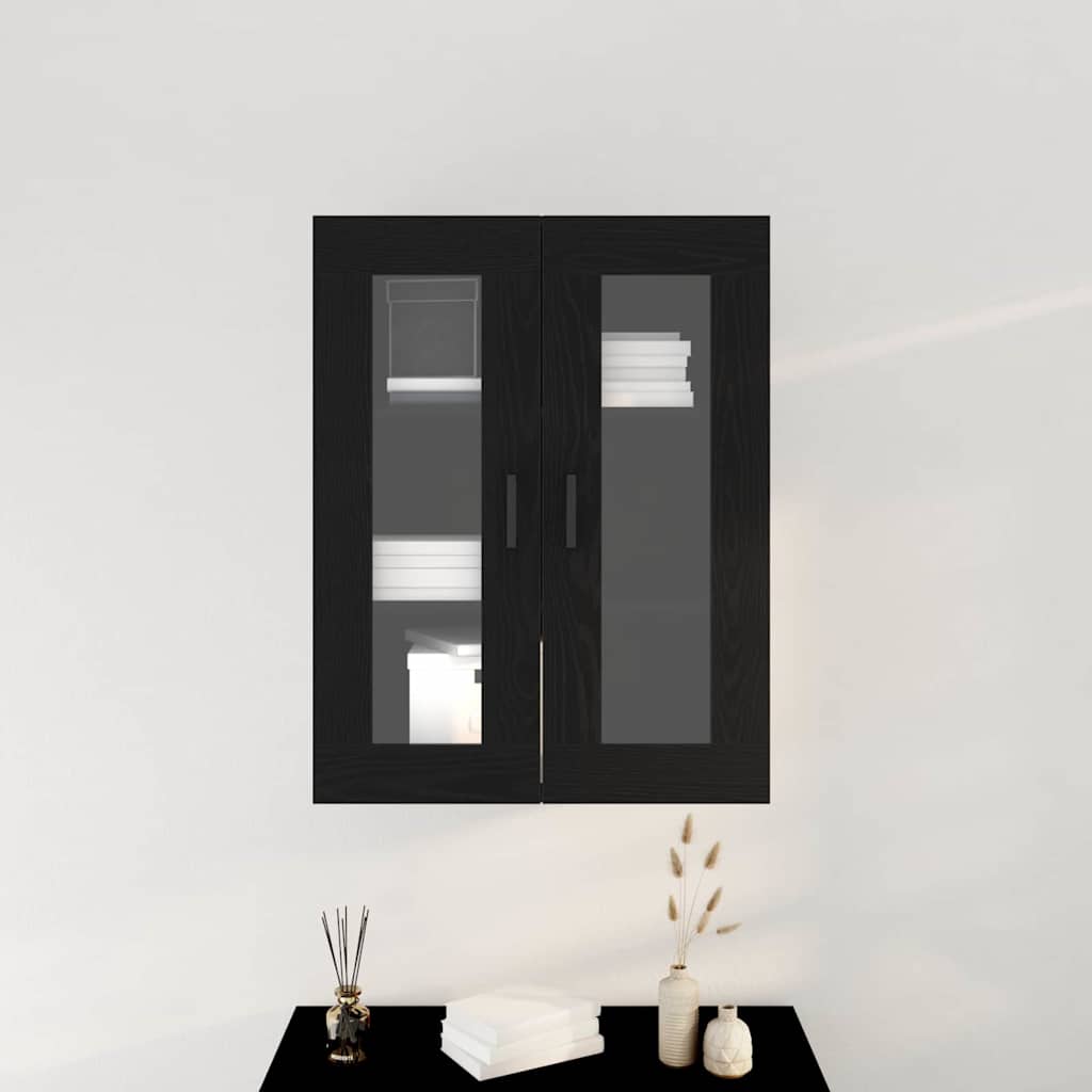 vidaXL Szafka ścienna Czarny Dąb 69,5 x 34 x 90 cm
