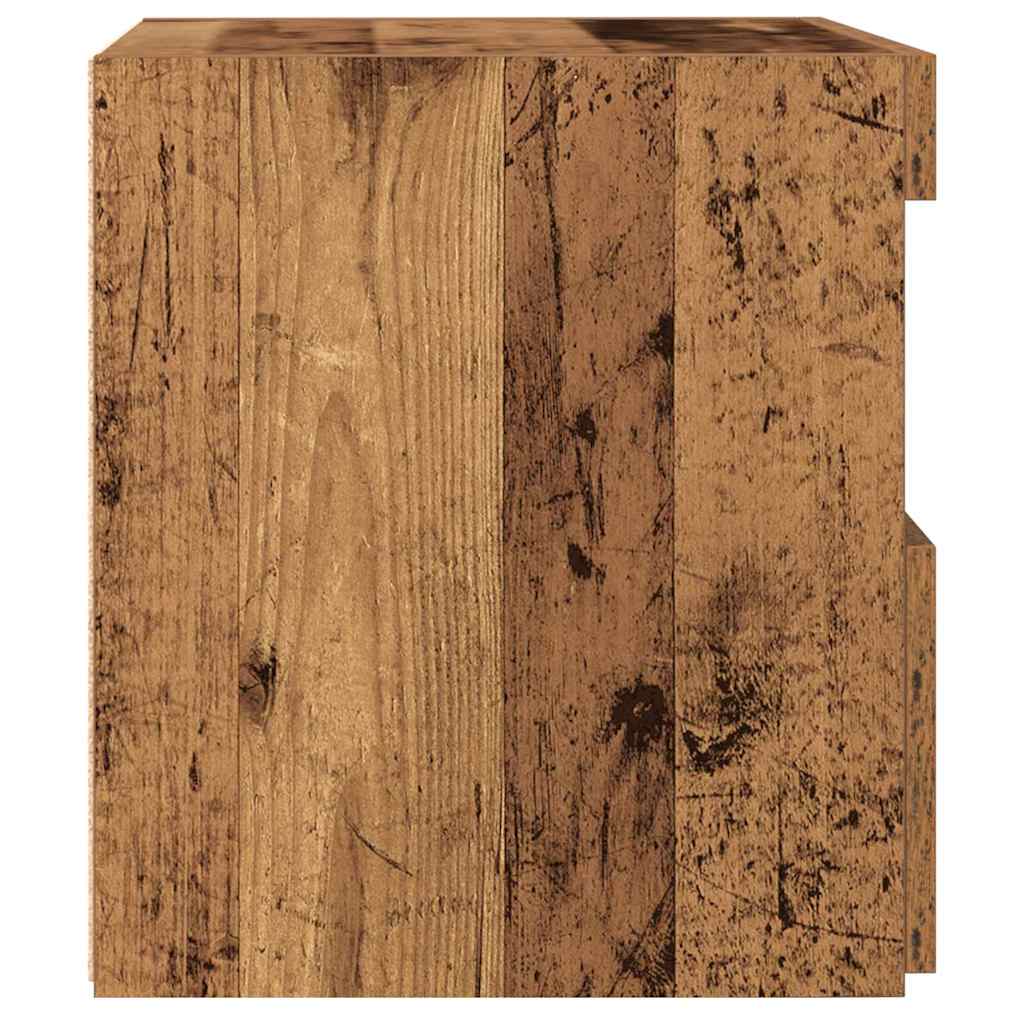 vidaXL Szafka Nocna z szufladą Stare drewno 50 x 40 x 45 cm