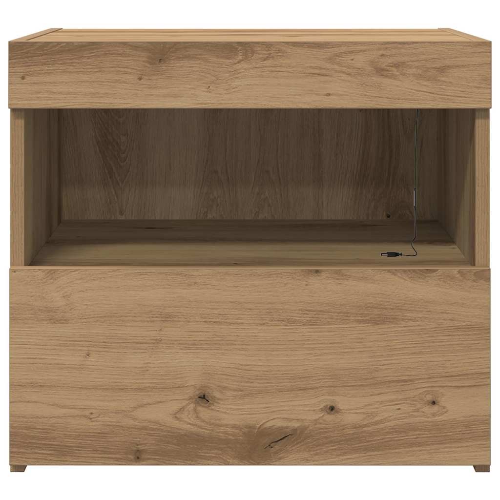 vidaXL Szafka Nocna z szufladą Dąb rzemieślniczy 50 x 40 x 45 cm