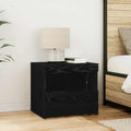 vidaXL Szafka Nocna Czarny Dąb 50 x 40 x 45 cm Materiał drewnopochodny