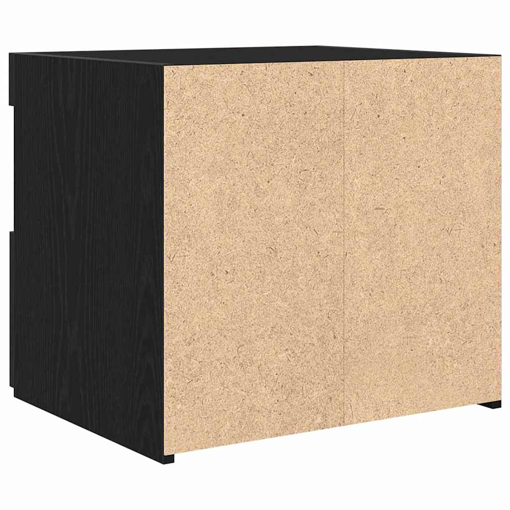 vidaXL Szafka Nocna z szufladą 2 pcs Czarny Dąb 50 x 40 x 45 cm