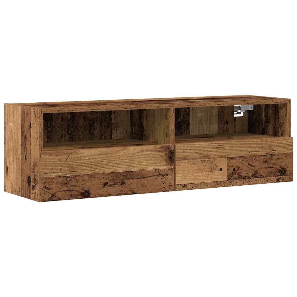 vidaXL Szafka pod telewizor Stare drewno 100 x 30 x 30 cm