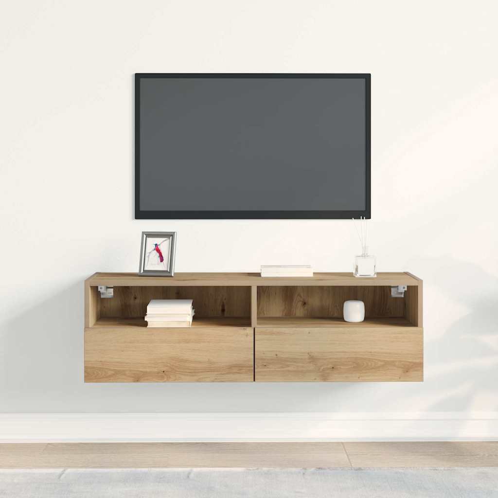 vidaXL Szafka pod telewizor dąb artisan 100 x 30 x 30 cm