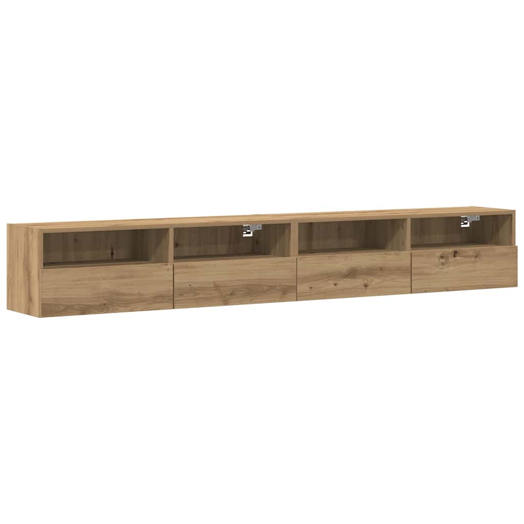 vidaXL Szafka pod telewizor 2 pcs dąb artisan 100 x 30 x 30 cm