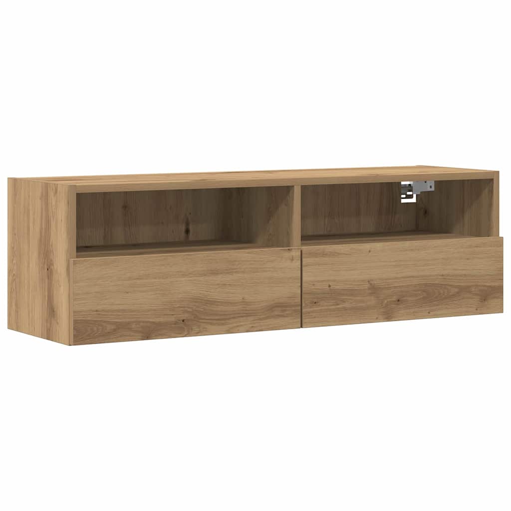 vidaXL Szafka pod telewizor 2 pcs dąb artisan 100 x 30 x 30 cm
