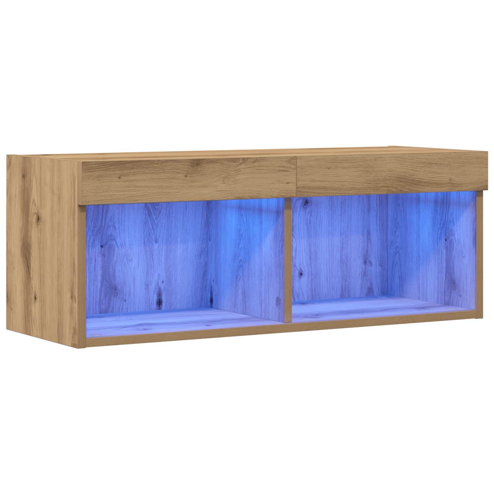 vidaXL Zestaw szafek RTV z LED dąb artisan 80 x 30 x 30 cm