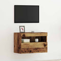 vidaXL Szafka pod telewizor z LED Stare drewno 60 x 30 x 40 cm