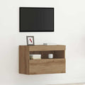 vidaXL Szafka pod telewizor z LED dąb artisan 60 x 30 x 40 cm