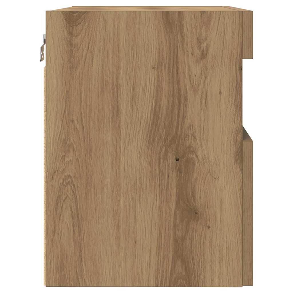 vidaXL Szafka pod telewizor z LED dąb artisan 60 x 30 x 40 cm