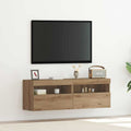 vidaXL Szafka pod telewizor z LED 2 pcs dąb artisan 60 x 30 x 40 cm