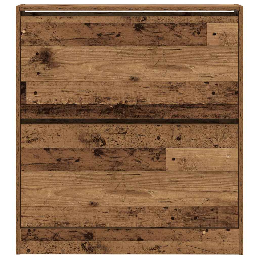 vidaXL Szafka na buty z półką Stare drewno 80 x 21 x 87,5 cm
