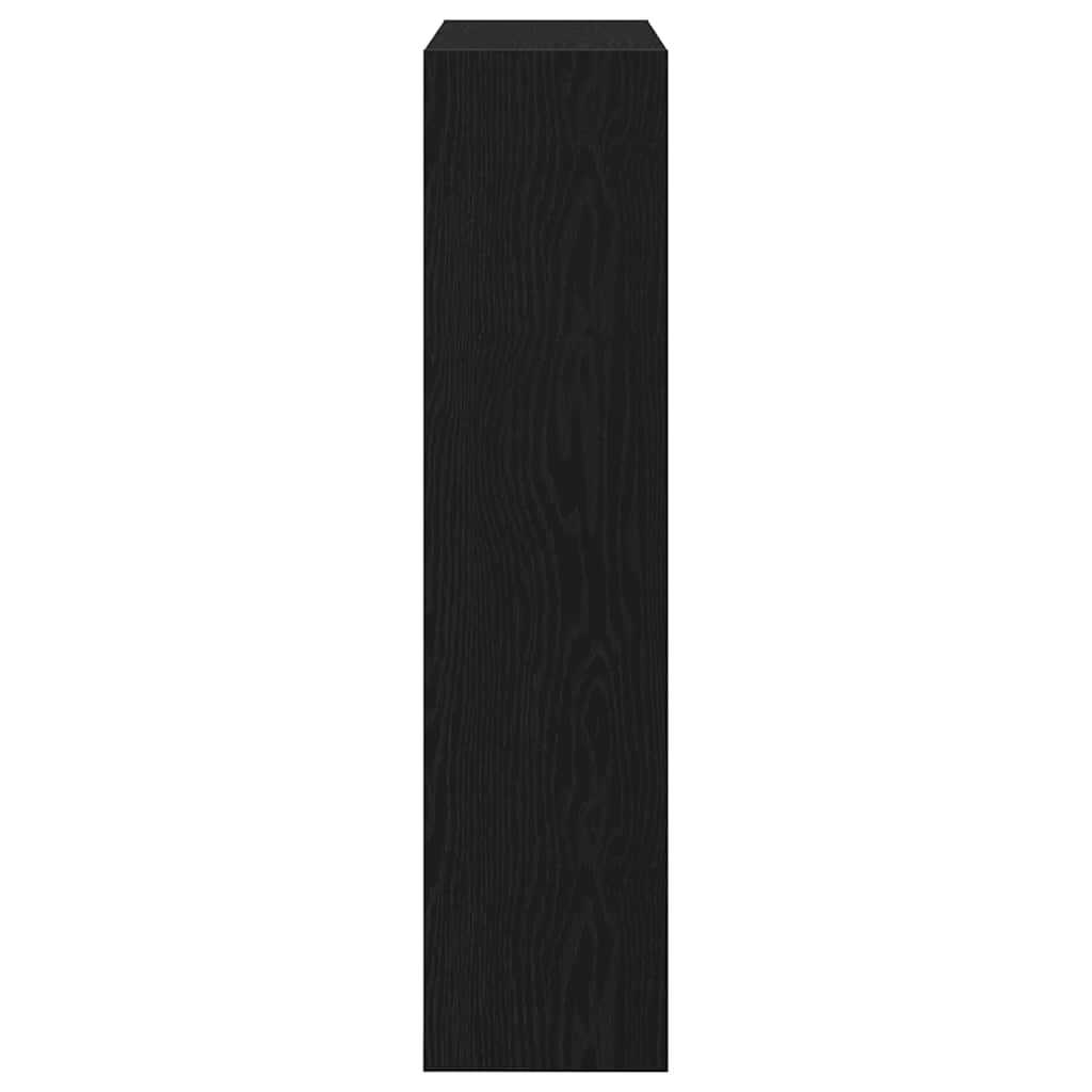 vidaXL Szafka na buty z półką z drzwiami Czarny Dąb 80 x 21 x 87,5 cm