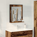 vidaXL Lustro Stare drewno 50 x 12 x 60 cm Szkło i drewno inżynieryjne