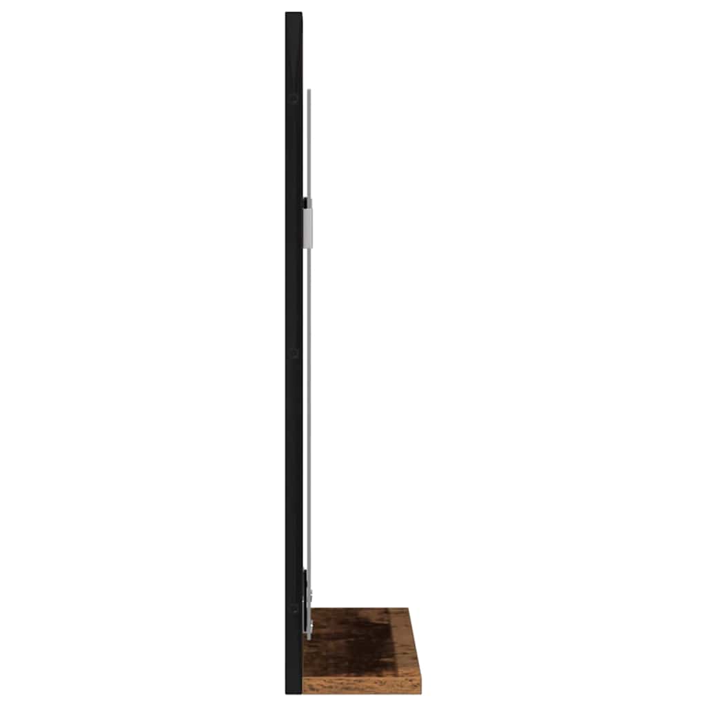 vidaXL Lustro Stare drewno 50 x 12 x 60 cm Szkło i drewno inżynieryjne