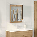 vidaXL Lustro dąb artisan 50 x 12 x 60 cm Szkło i drewno inżynieryjne