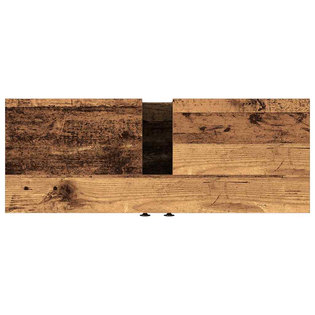 vidaXL Szafka pod umywalkę z drzwiami Stare drewno 80 x 30 x 60 cm