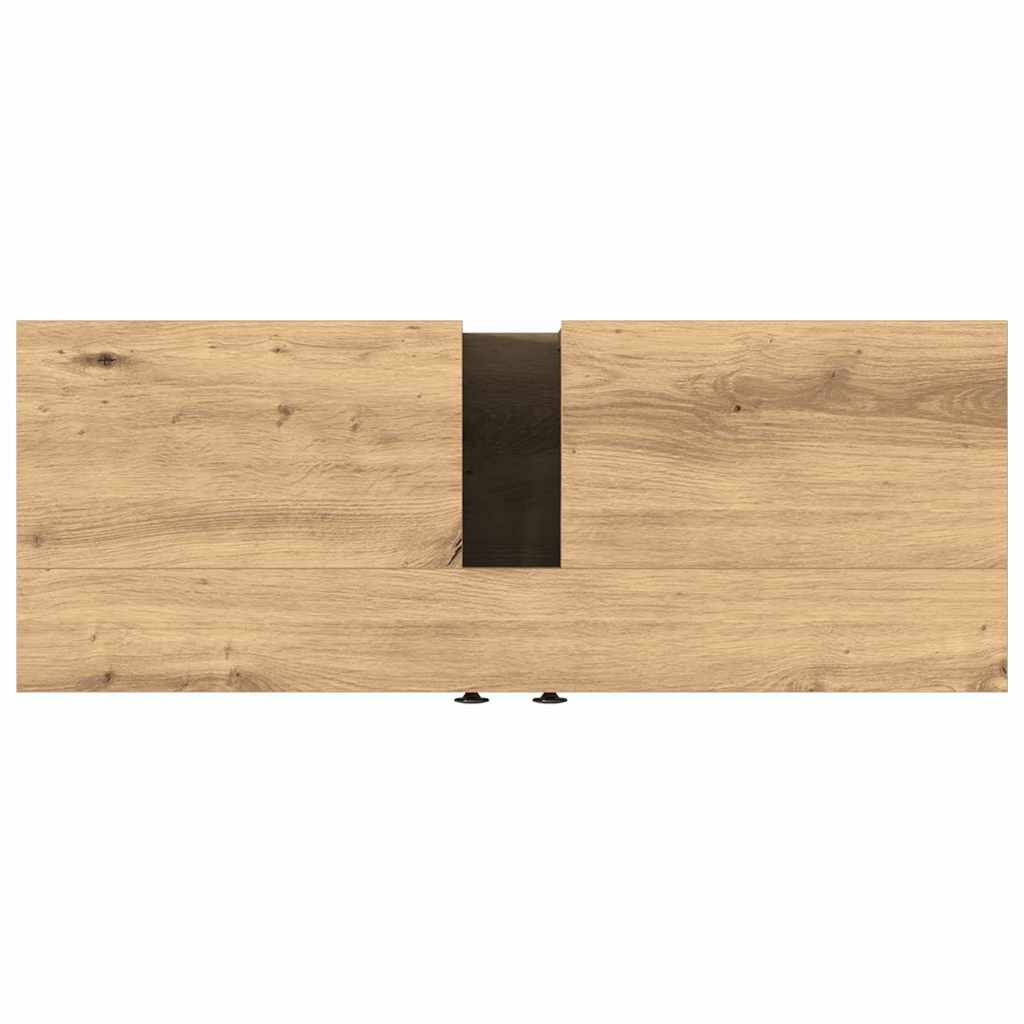 vidaXL Szafka pod umywalkę z drzwiami dąb artisan 80 x 30 x 60 cm