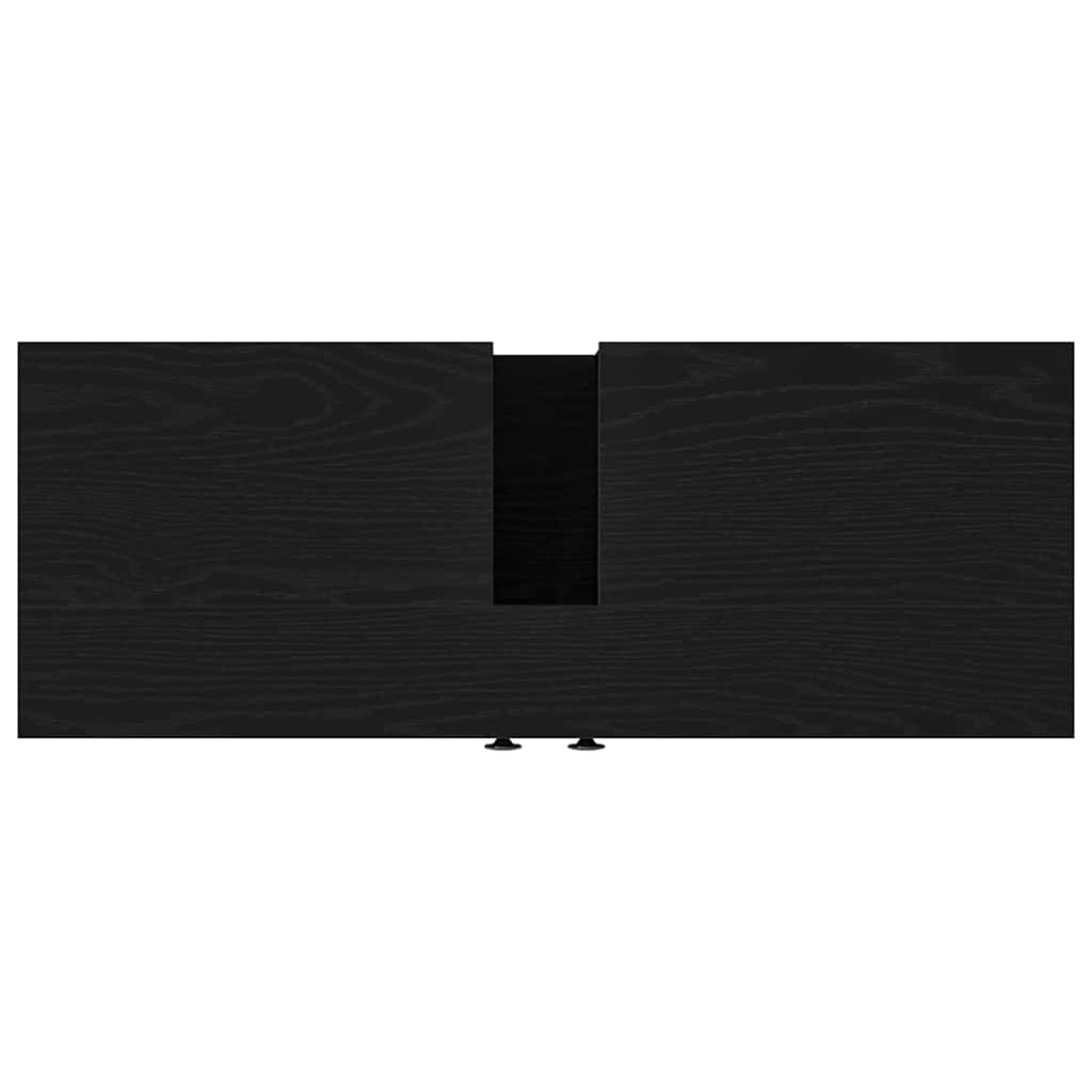 vidaXL Szafka pod umywalkę z drzwiami Czarny dąb 80 x 30 x 60 cm