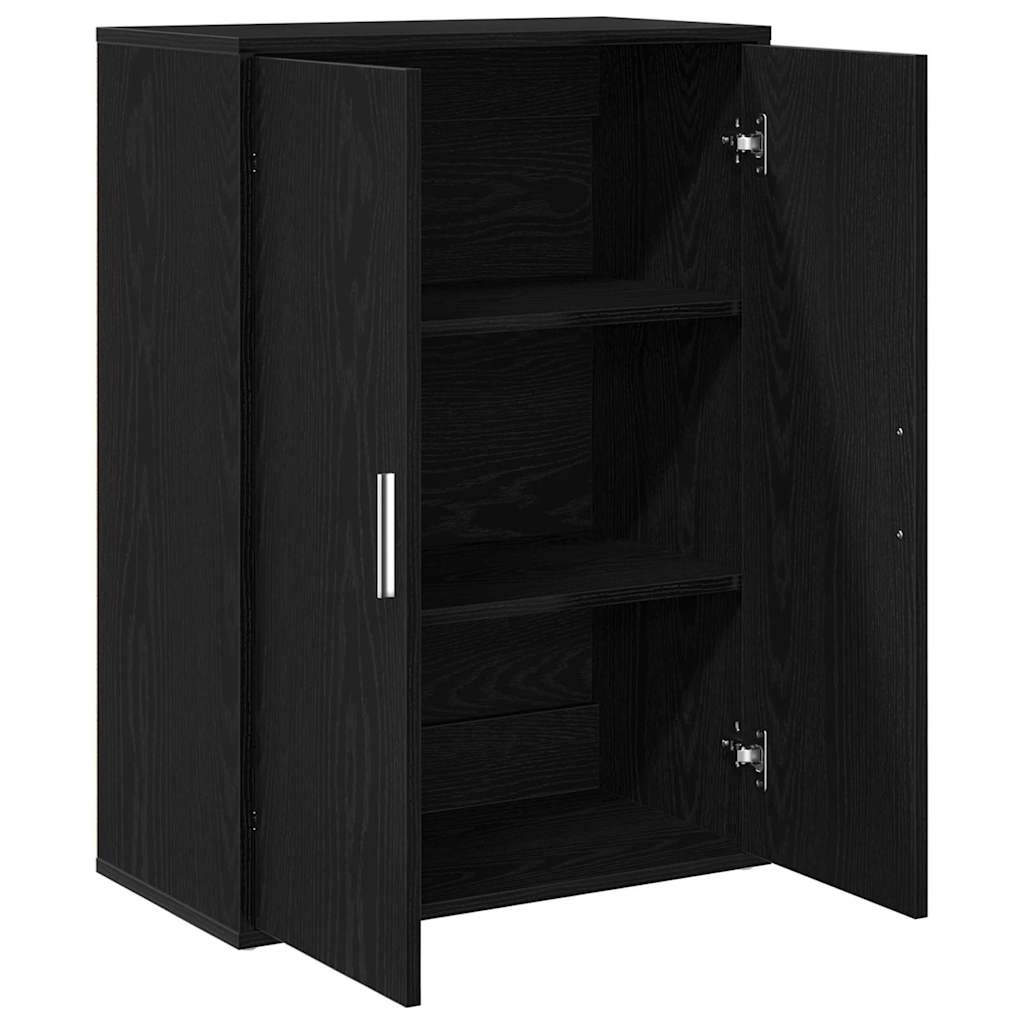 vidaXL Bufet Czarny Dąb 60 x 31 x 84 cm Materiał drewnopochodny
