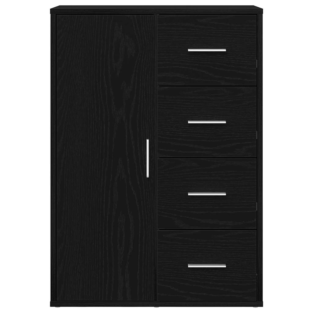 vidaXL Bufet Czarny Dąb 60 x 31 x 84 cm Materiał drewnopochodny