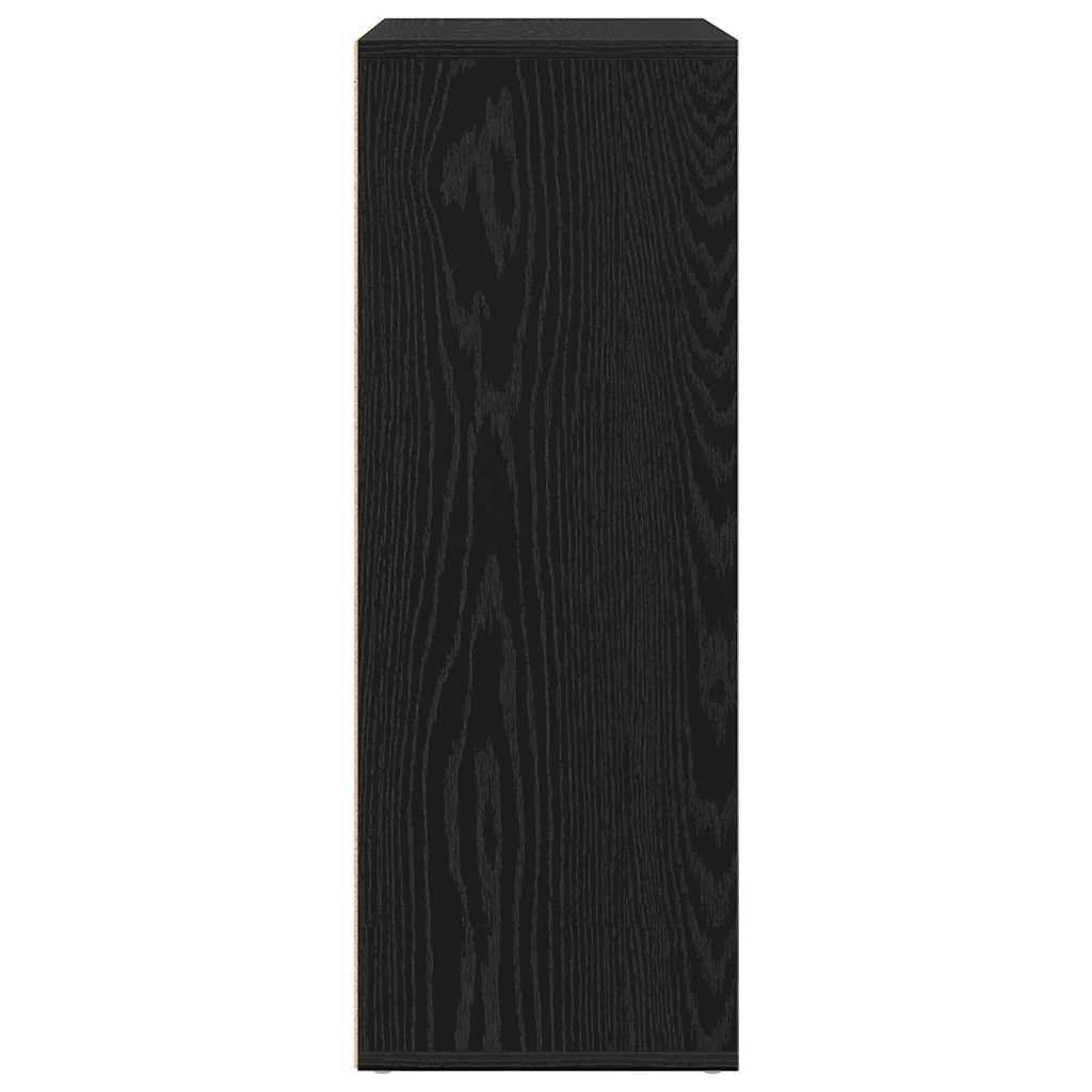 vidaXL Bufet Czarny Dąb 60 x 31 x 84 cm Materiał drewnopochodny