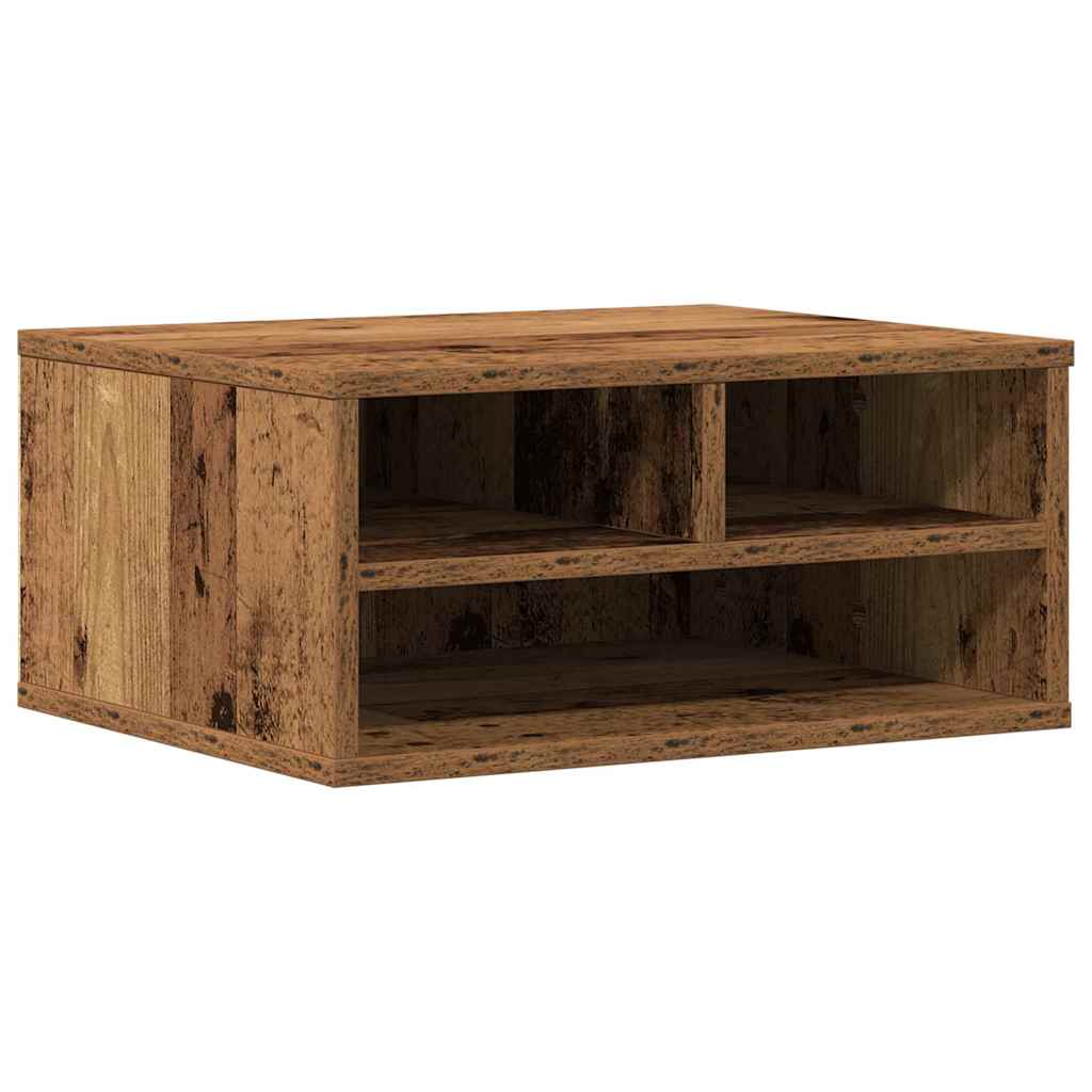 vidaXL Stojak na drukarkę Stare drewno 49 x 40 x 22.5 cm