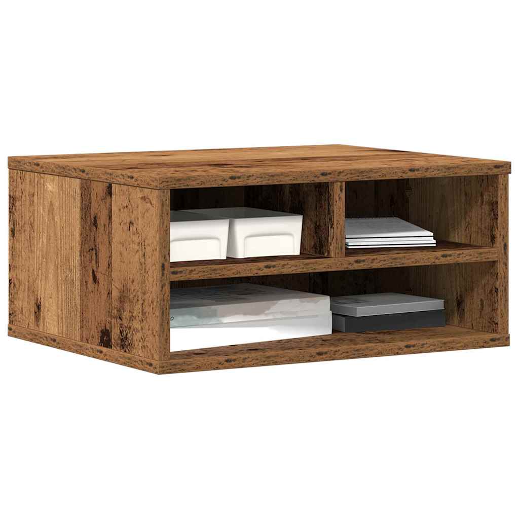 vidaXL Stojak na drukarkę Stare drewno 49 x 40 x 22.5 cm