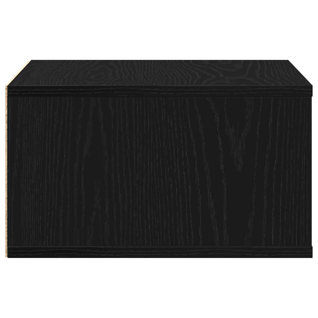 vidaXL Stojak na drukarkę Czarny Dąb 49 x 40 x 22.5 cm