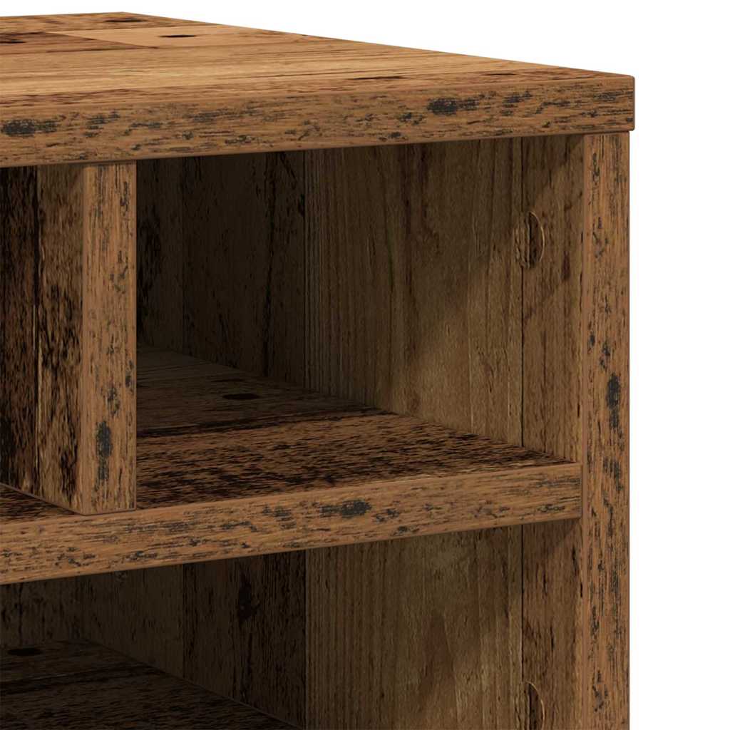 vidaXL Stojak na drukarkę Stare drewno 40 x 32 x 22,5 cm