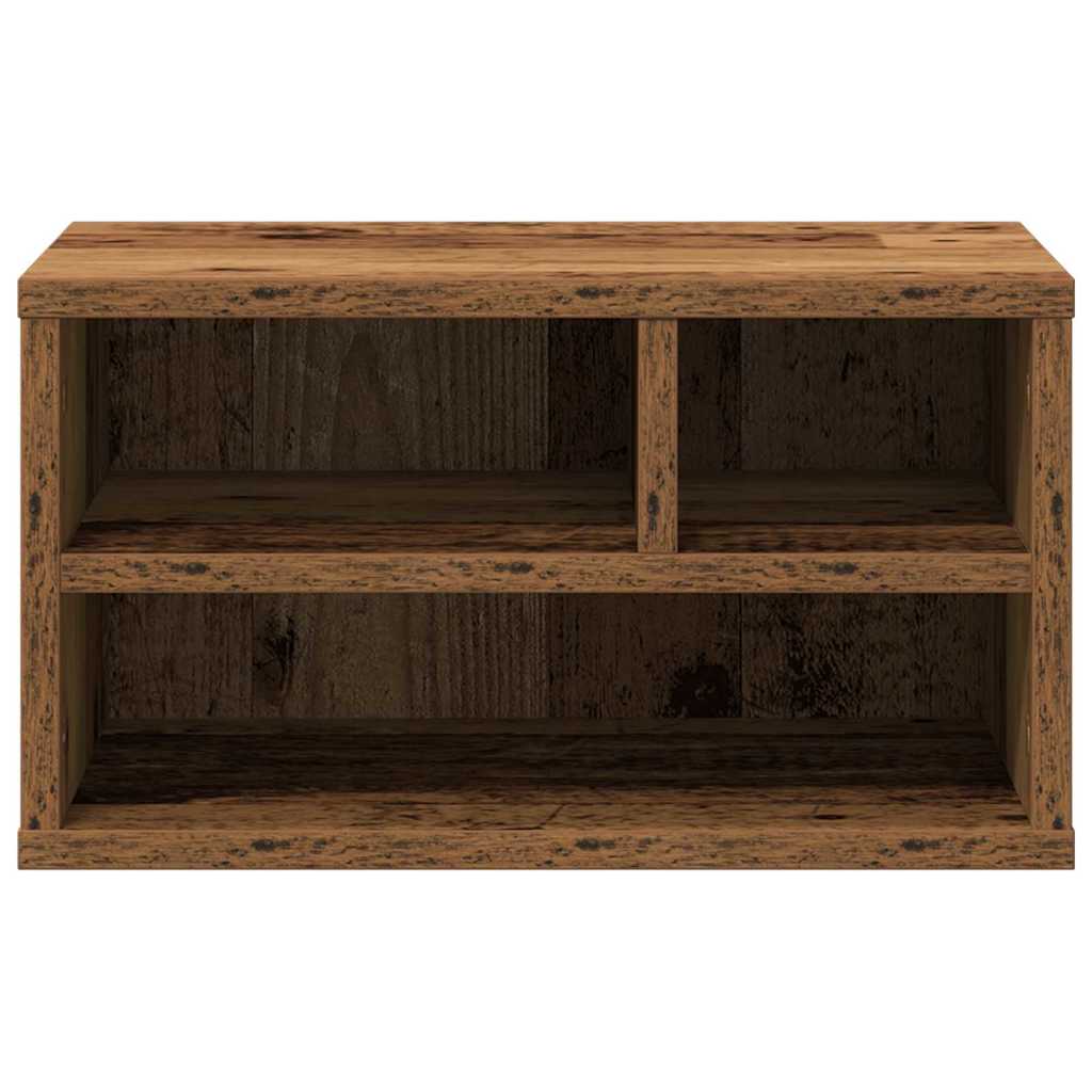 vidaXL Stojak na drukarkę Stare drewno 40 x 32 x 22,5 cm