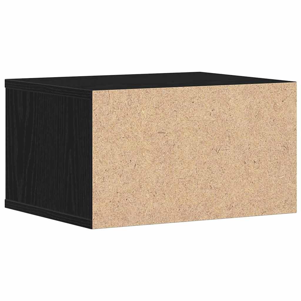 vidaXL Stojak na drukarkę Czarny Dąb 40 x 32 x 22,5 cm