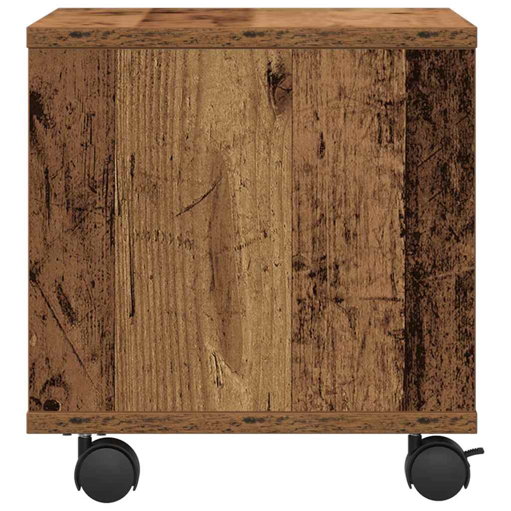 vidaXL Stojak na drukarkę Stare drewno 41 x 32 x 33.5 cm