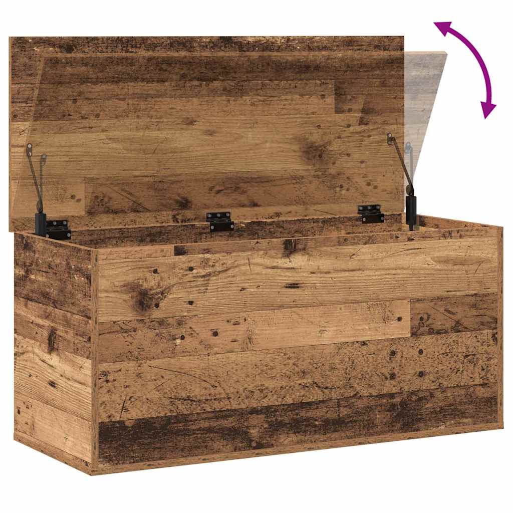 vidaXL Skrzynia do przechowywania Stare drewno 100 x 42 x 46 cm