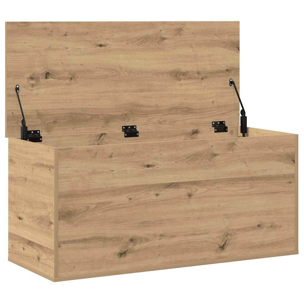 vidaXL Skrzynia do przechowywania dąb artisan 100 x 42 x 46 cm