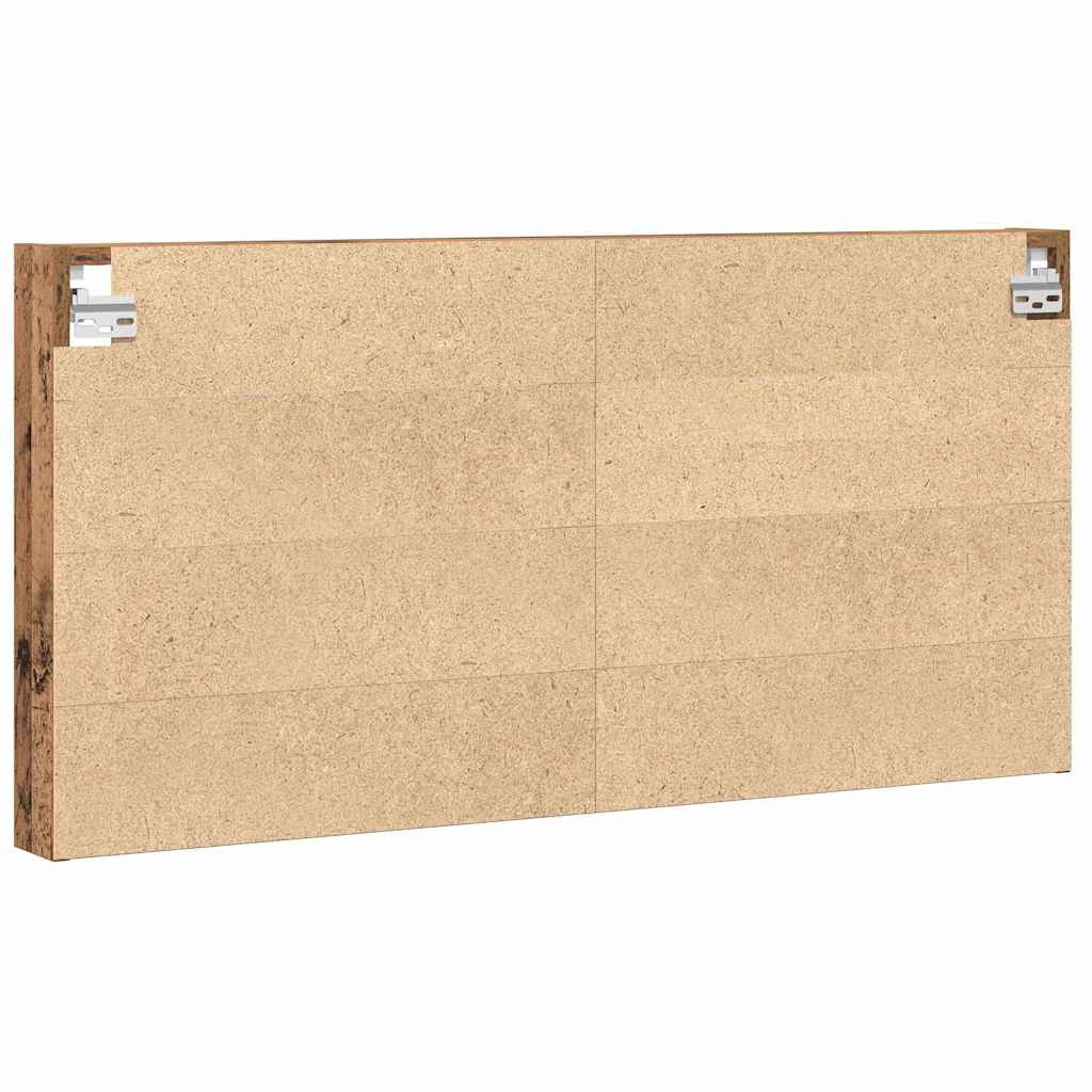 vidaXL Witryna Stare drewno 100 x 8,5 x 50 cm Materiał drewnopochodny