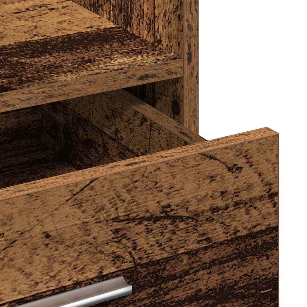 vidaXL Podium Stare drewno 55 x 55 x 107 cm Materiał drewnopochodny