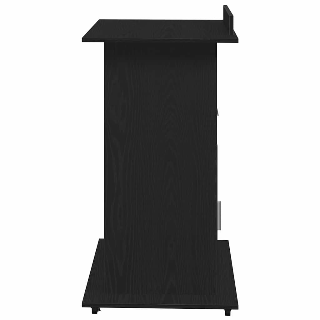 vidaXL Podium Czarny Dąb 55 x 55 x 107 cm Materiał drewnopochodny