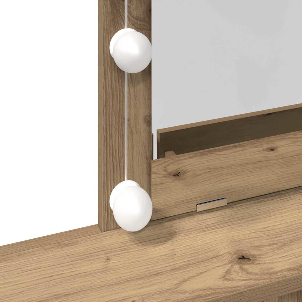 vidaXL Toaletka dąb artisan 80 x 41 x 144.5 cm Materiał drewnopochodny