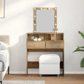vidaXL Toaletka dąb artisan 80 x 41 x 144.5 cm Materiał drewnopochodny