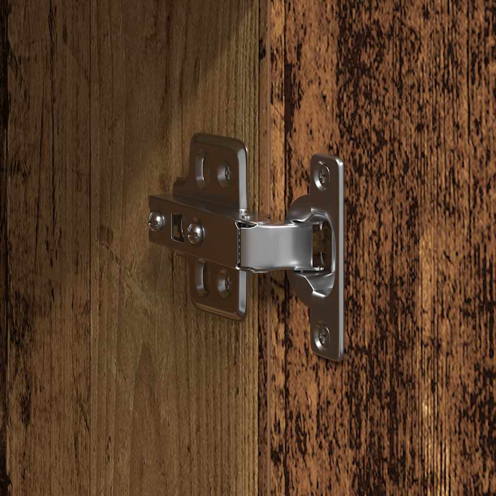 vidaXL Bufet Stare drewno 90 x 34 x 80 cm Materiał drewnopochodny
