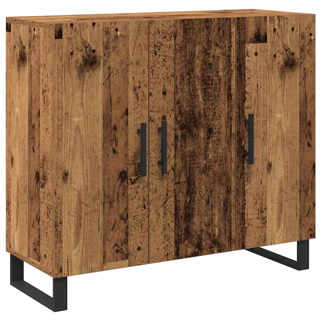 vidaXL Bufet Stare drewno 90 x 34 x 80 cm Materiał drewnopochodny