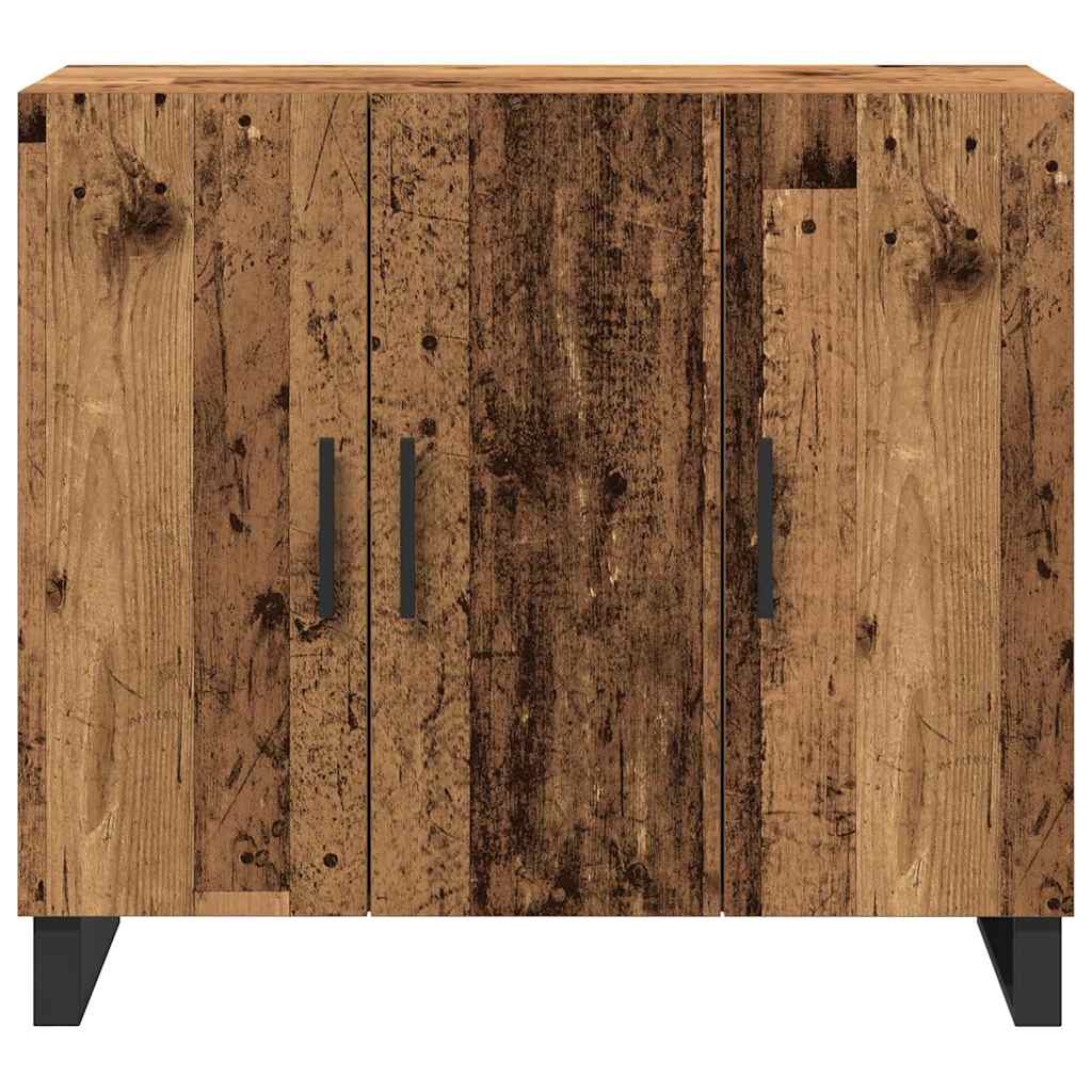 vidaXL Bufet Stare drewno 90 x 34 x 80 cm Materiał drewnopochodny