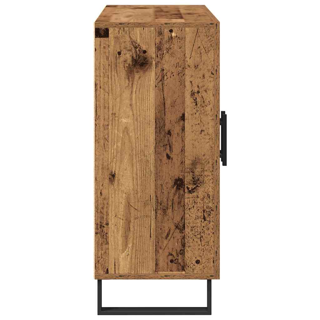 vidaXL Bufet Stare drewno 90 x 34 x 80 cm Materiał drewnopochodny