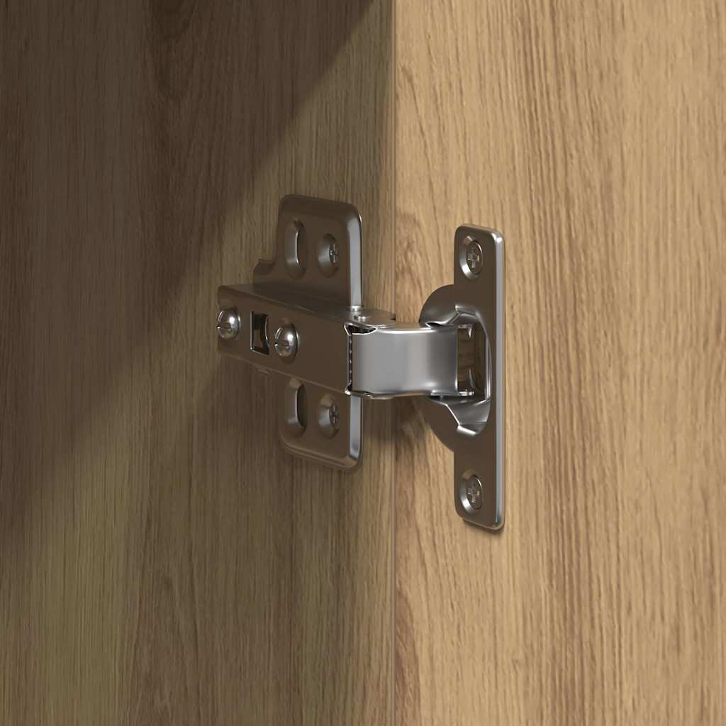 vidaXL Bufet Dąb rzemieślniczy 90 x 34 x 80 cm Materiał drewnopochodny