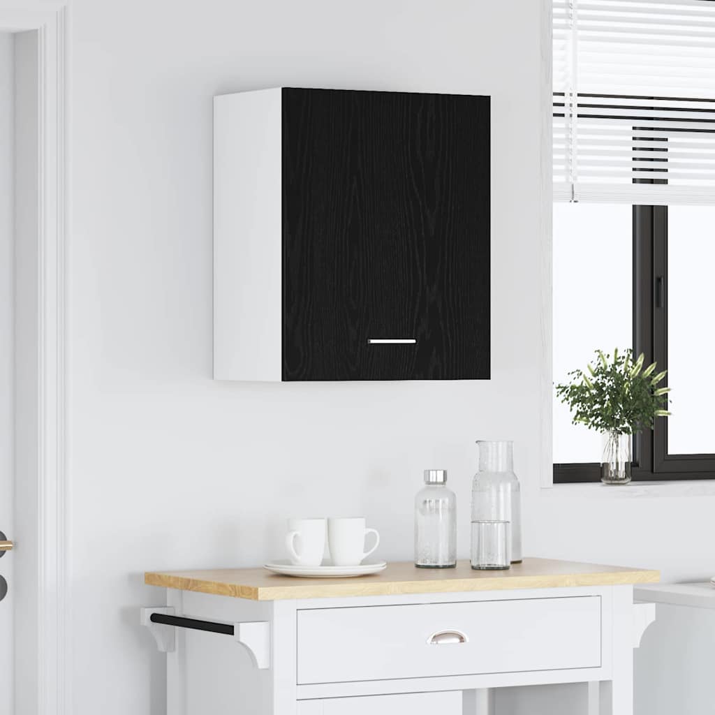 vidaXL Szafka wisząca z półką Czarny Dąb 50 x 31 x 60 cm