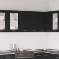 vidaXL Szafka wisząca z półką Lyon Czarny Dąb 60 x 31 x 60 cm