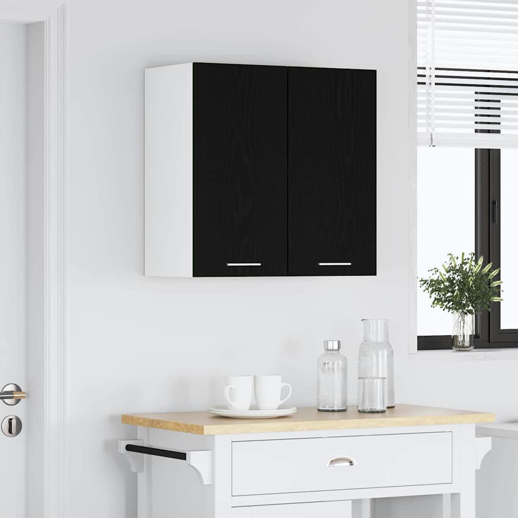 vidaXL Szafka wisząca z półką Lyon Czarny Dąb 60 x 31 x 60 cm