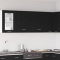 vidaXL Szafka wisząca z półką Lyon 2 pcs Czarny Dąb 50 x 31 x 60 cm