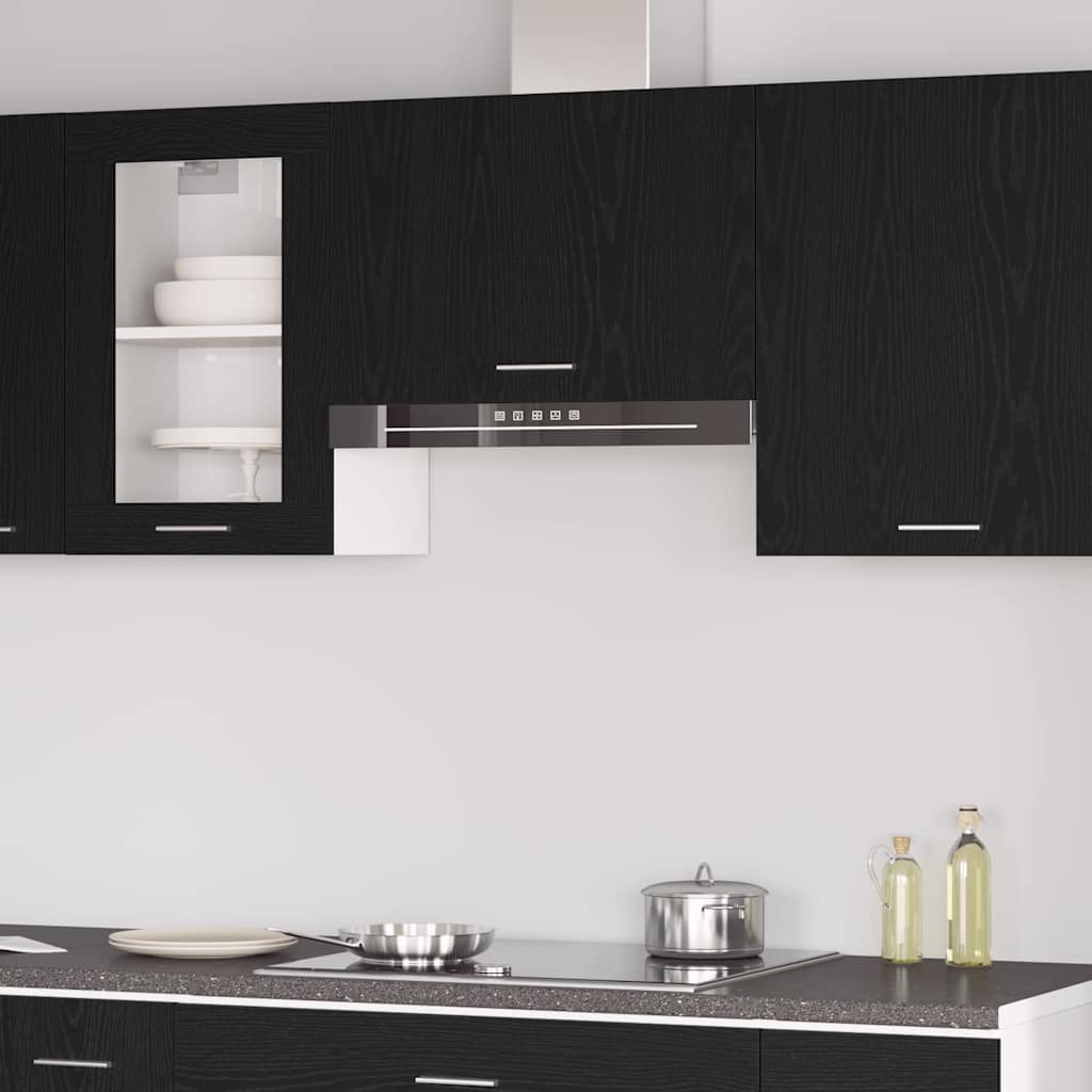 vidaXL Szafka wisząca Lyon Czarny Dąb 60 x 31 x 40 cm