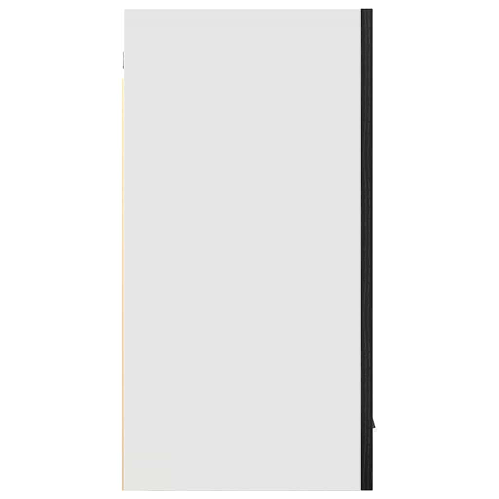 vidaXL Szafka wisząca z półką Lyon Czarny Dąb 80 x 31 x 60 cm